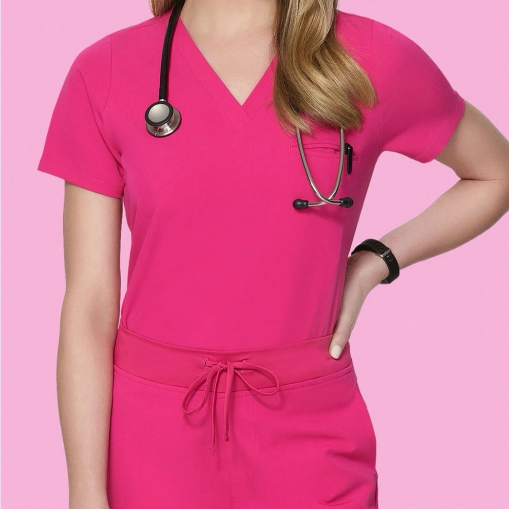 Pink Women's Scrub Top